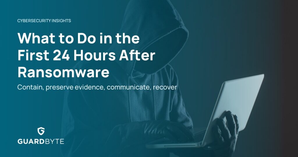 What to Do in the First 24 Hours After Ransomware – Guardbyte